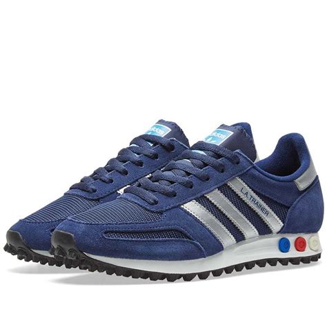 la trainer adidas blue|Adidas la trainer blue jeans.